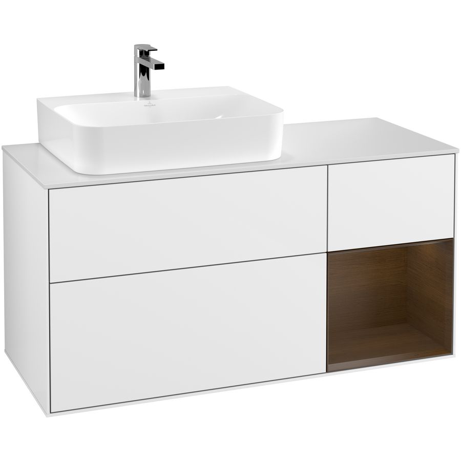 Wastafelonderkast Finion 1200x603x501mm G.White.L F151GNGF