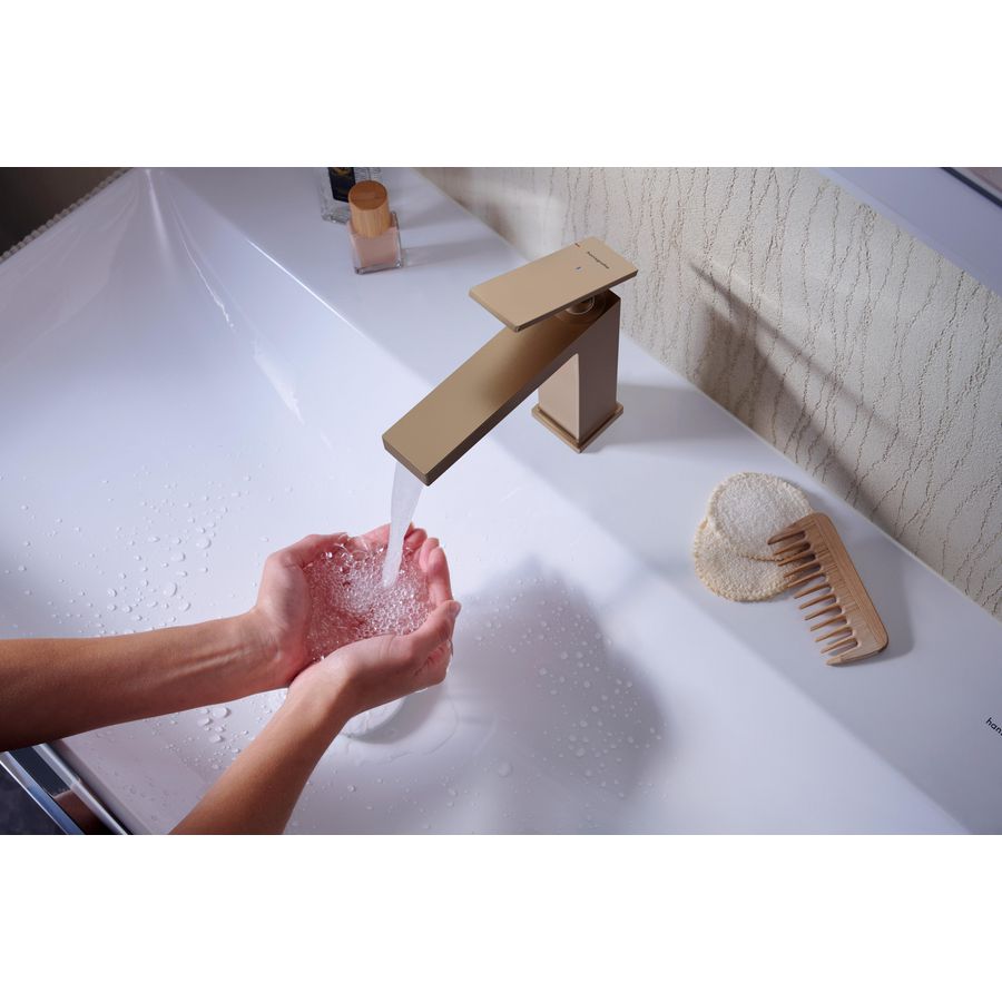 Tecturis E 1-hendel wastafelmengkraan 110 CoolStart brushed bronze