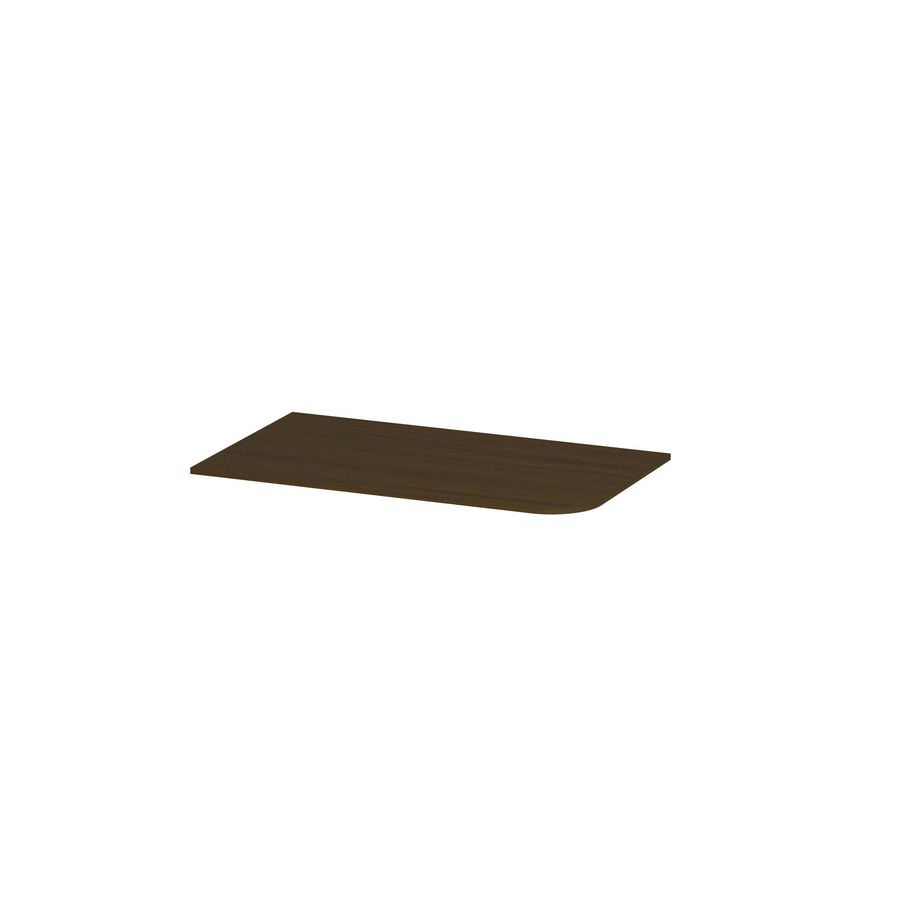 Topplaat fineer tbv rechts afgeronde onderkast 80cm shadow veneer