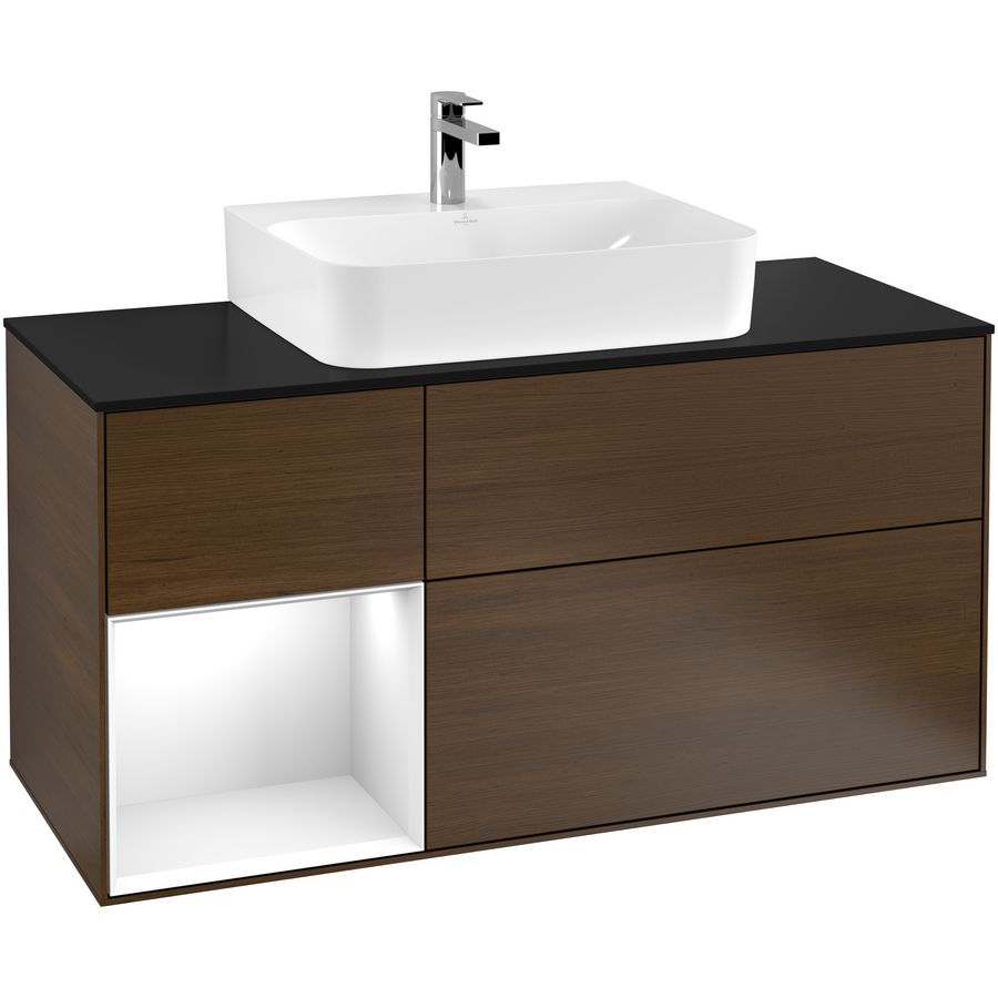 Wastafelonderkast Finion 1200x603x501mm W.Veneer F162GFGN
