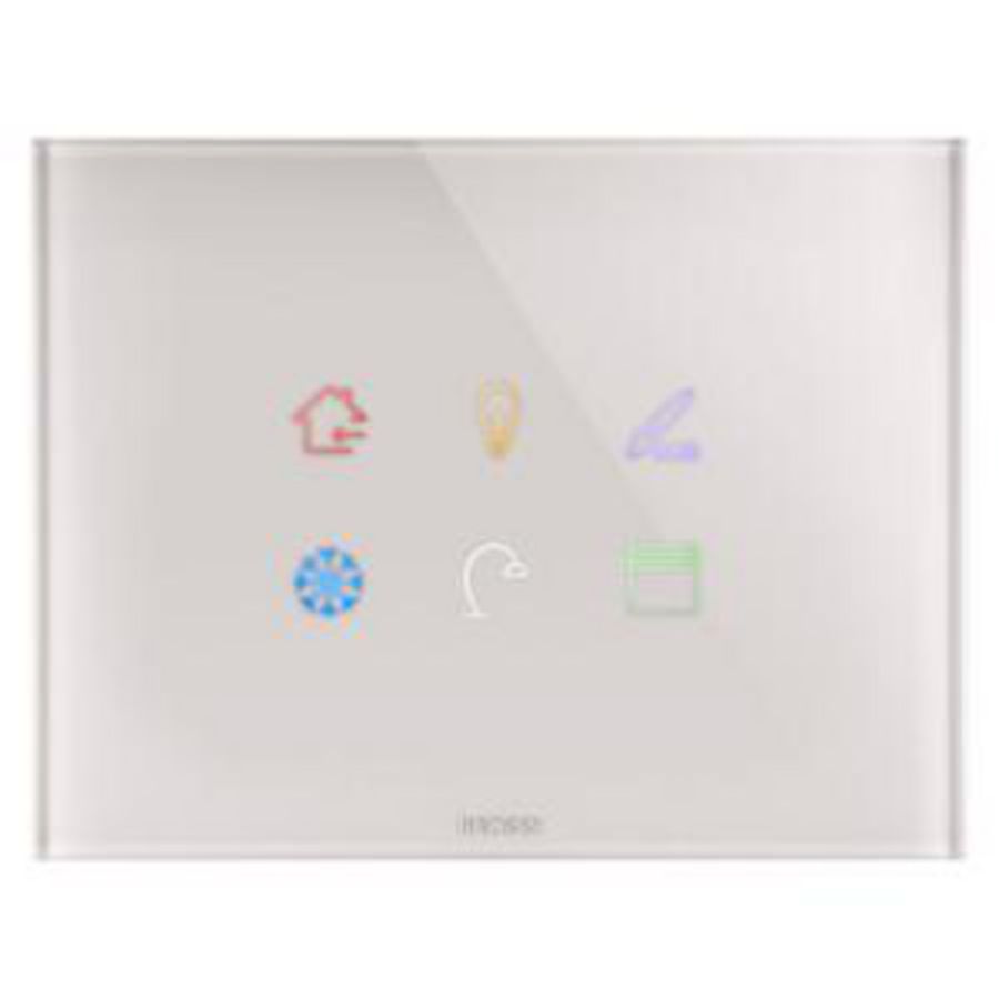 ICE TOUCH PLATE KNX-IN GLASS-6 TOUCH AREAS-NATURAL BEI