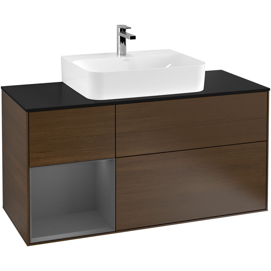 Wastafelonderkast Finion 1200x603x501mm W.Veneer F162GKGN