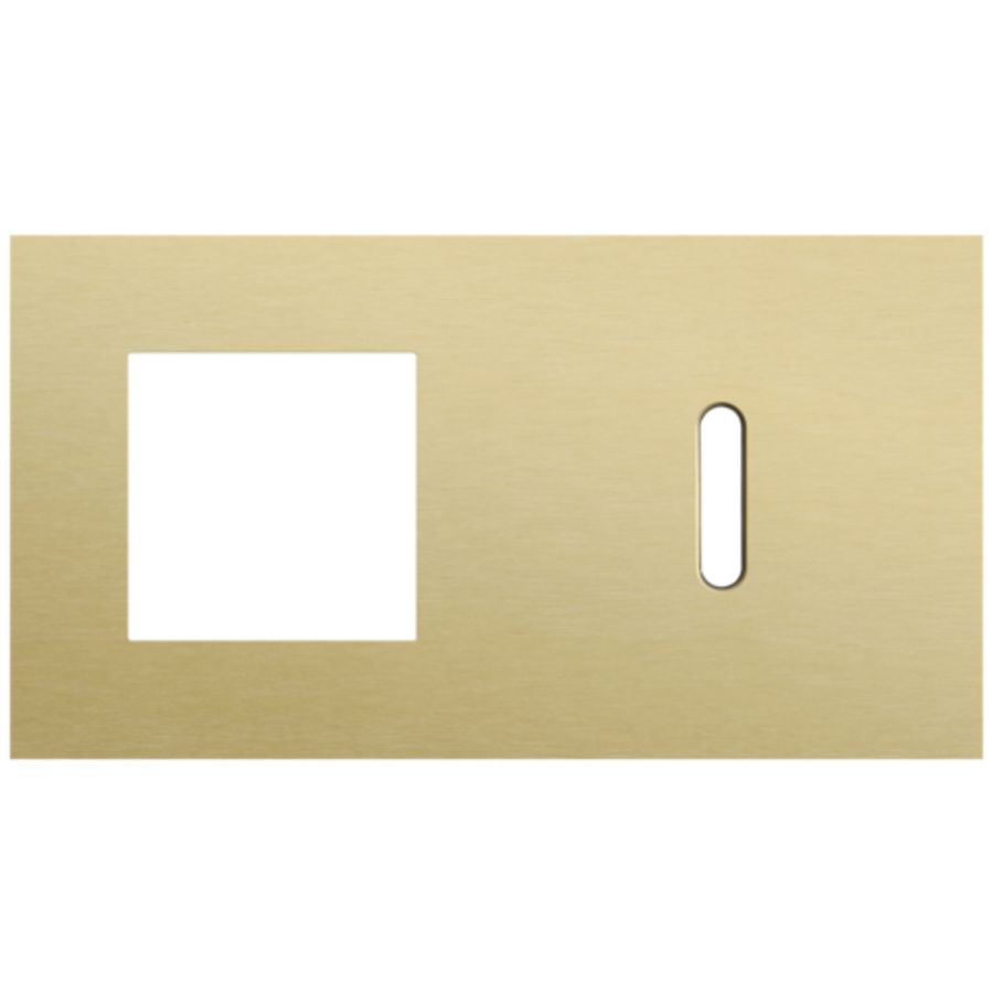 Afdekplaat 2-voud horiz. 71mm centerafst. 227-56806