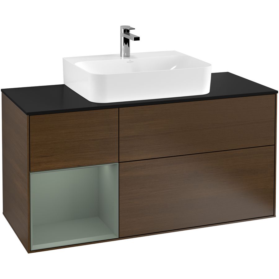 Wastafelonderkast Finion 1200x603x501mm W.Veneer F162GMGN