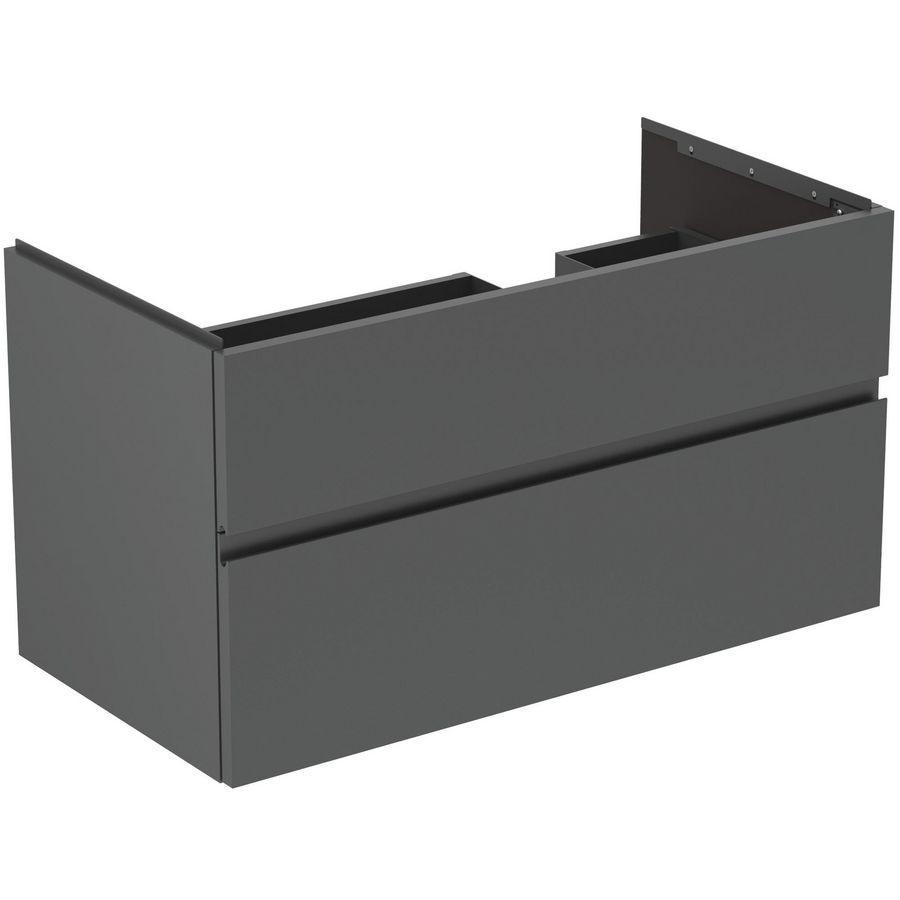 Wastafelmeubel 1000x505x550mm matt anthracite 2 laden Finesse E3446Y2