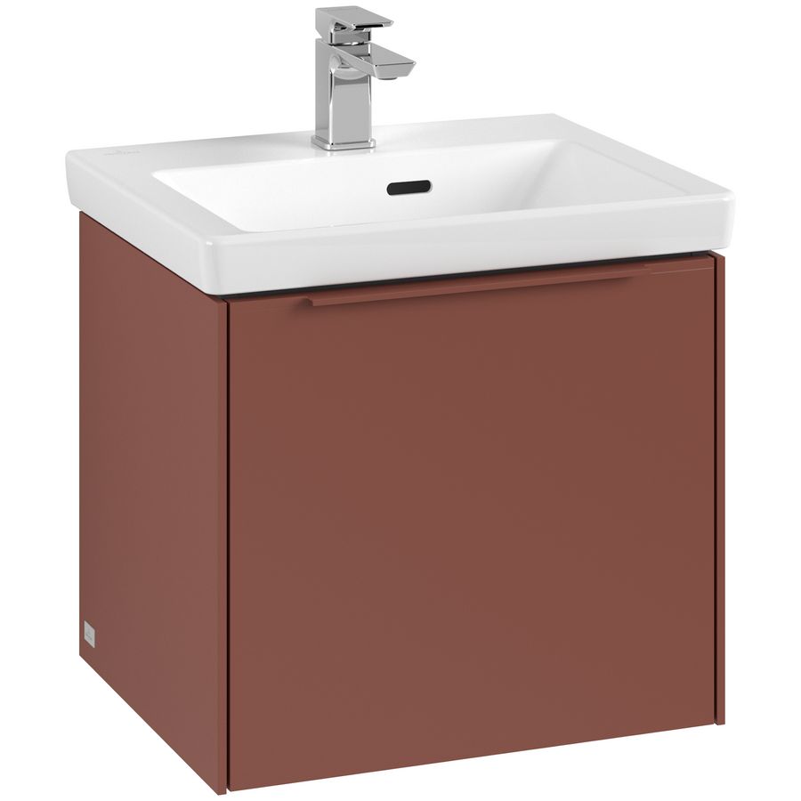 Wastafelonderkastkast SUBWAY 3.0 473x429x407,5mm Wine Red C58002AH greep monochroom