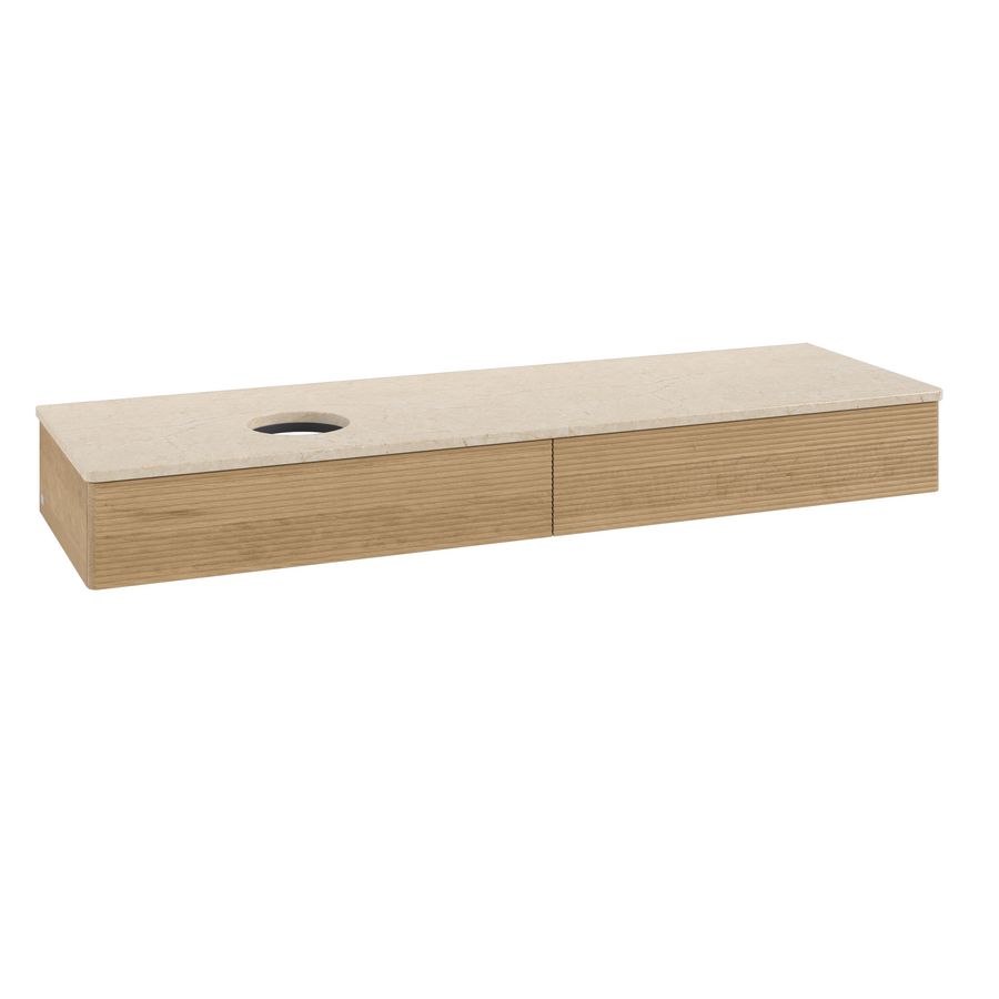 Wastafelonderkast Antao 1600x190x500mm Honey Oak K15113HN