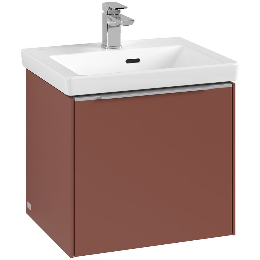 Wastafelonderkastkast SUBWAY 3.0 473x429x407,5mm Wine Red C580L0AH greep alu. glans