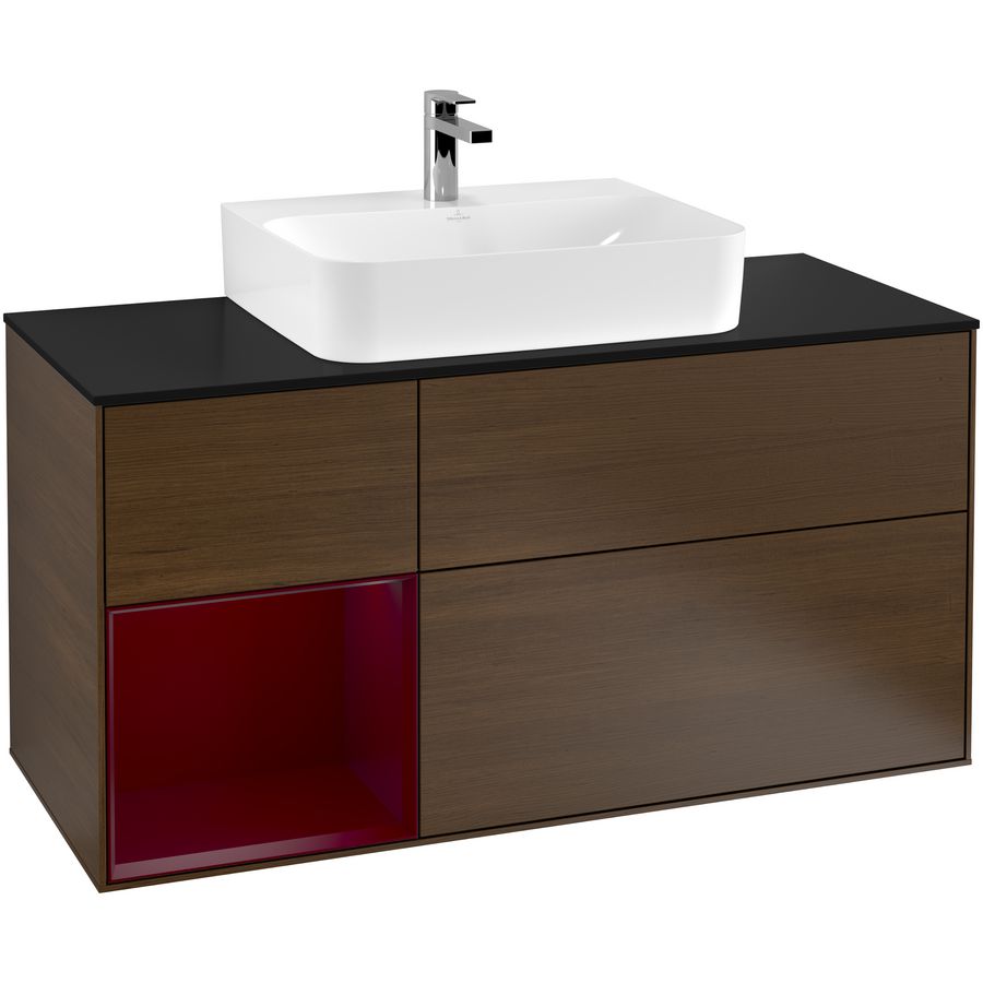 Wastafelonderkast Finion 1200x603x501mm W.Veneer F162HBGN