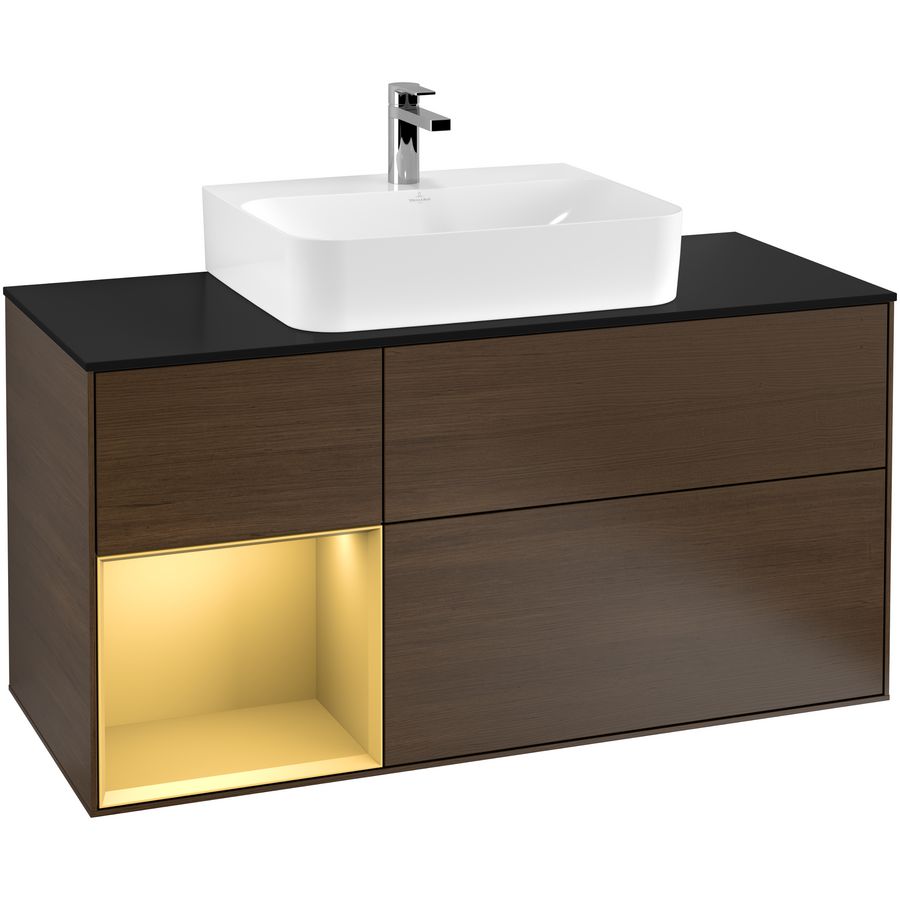Wastafelonderkast Finion 1200x603x501mm W.Veneer F162HFGN