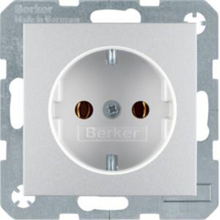 Wandcontactdoos RA schroef berker S.1/B.3/B.7 alulook