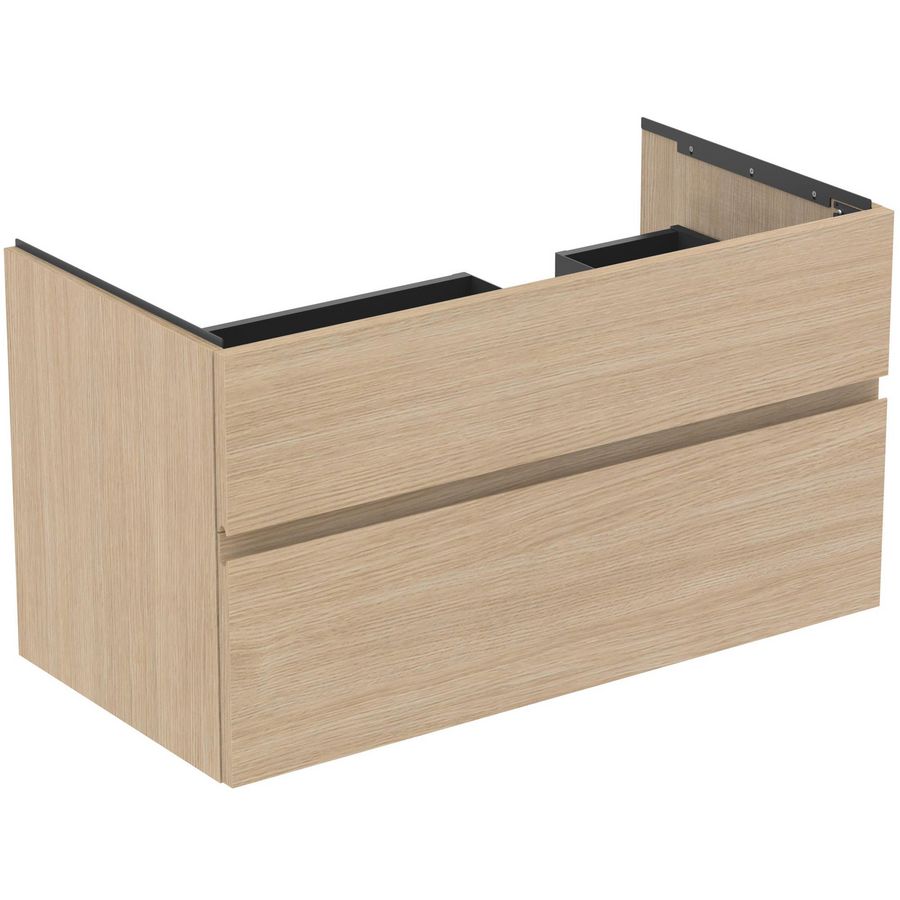 Wastafelmeubel 1000x505x550mm white oak 2 laden Finesse E3446US