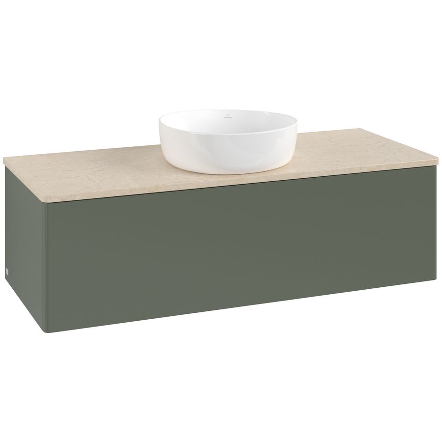 Wastafelonderkast Antao 1200x360x500mm L.Green Matt Lacquer K32013HL