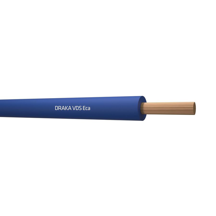 Doos a 100m. installatiedraad VDS H07V-K Eca bu# 6mm² (Blauw)