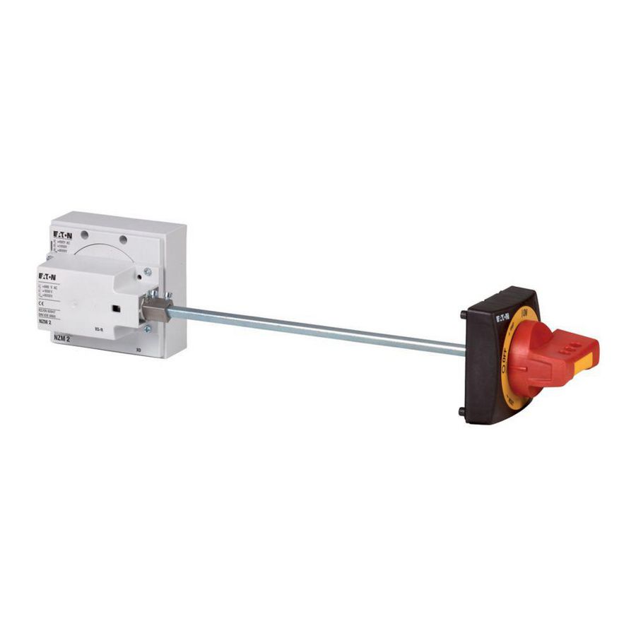Hoofdschakelaarbouwset zijwand links NZM1-XSR-L rood/geel