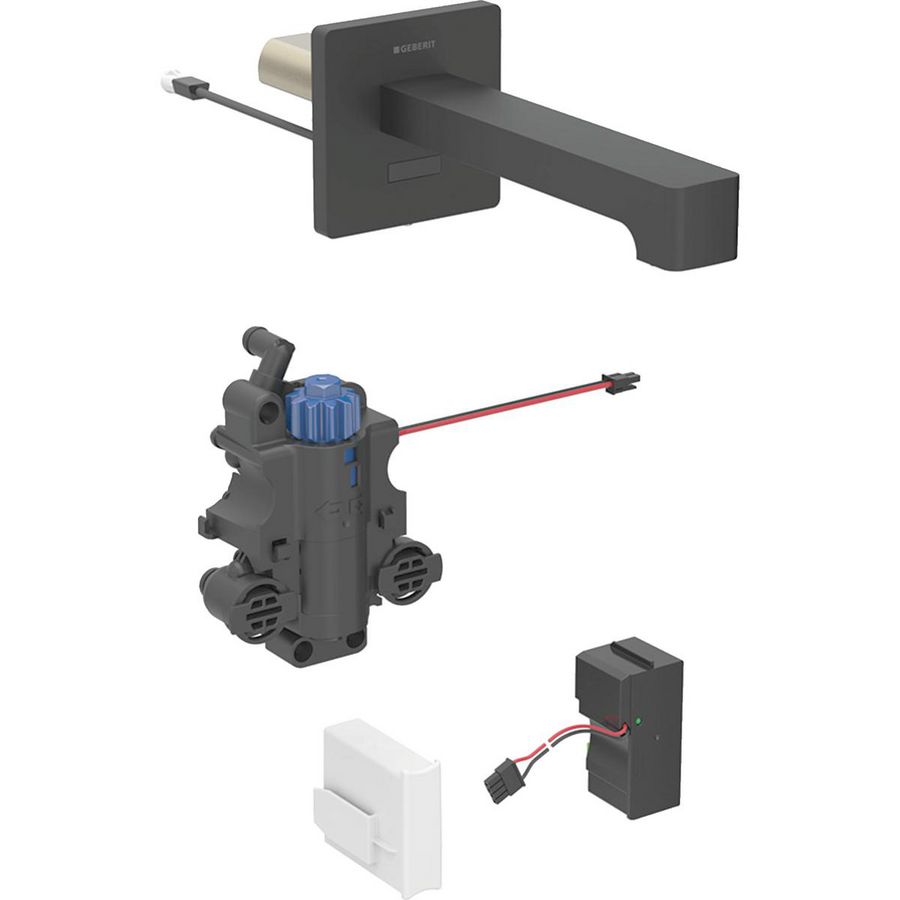 Brenta wst wandthermo.kraan netv.inb-functiebox matzwart L=22cm