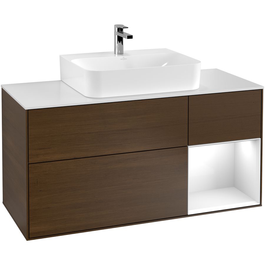 Wastafelonderkast Finion 1200x603x501mm W.Veneer F171GFGN