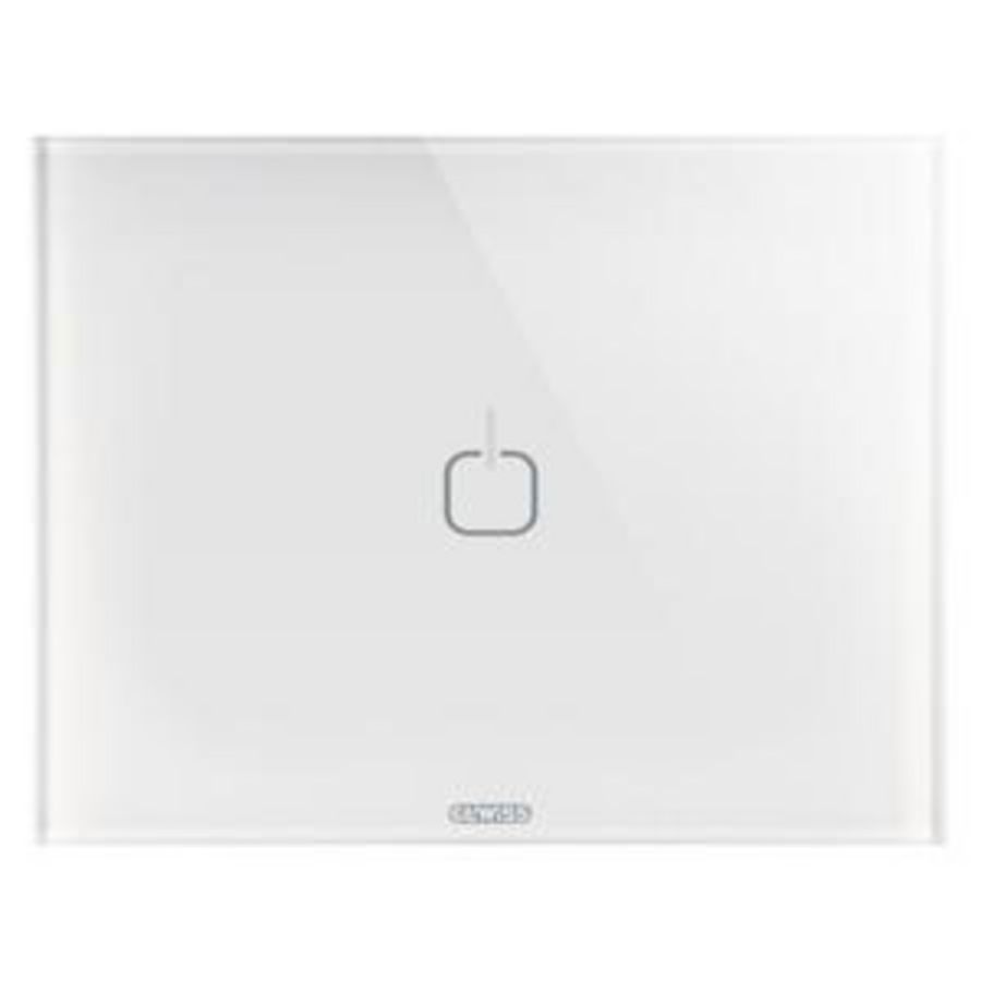 ICE TOUCH PLATE-IN GLASS-1 SYMBOL-WHITE-CHORUSMART