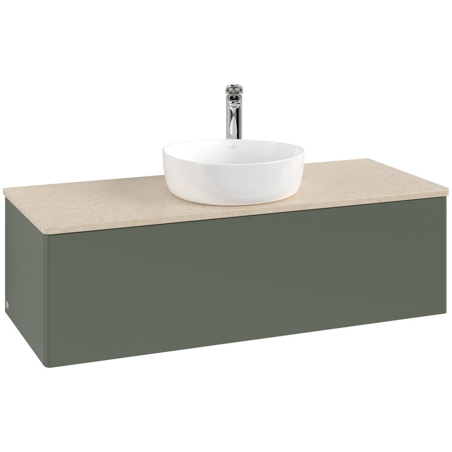 Wastafelonderkast Antao 1200x360x500mm L.Green Matt Lacquer K32053HL