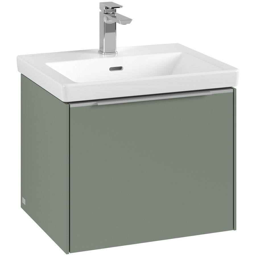 Wastafelonderkastkast SUBWAY 3.0 523x429x447,5mm Soft Green C57900AF greep alu. glans