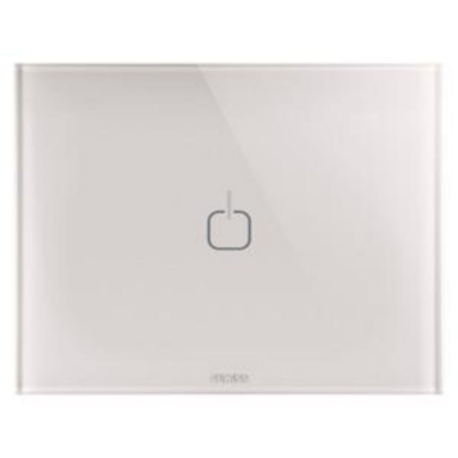 ICE TOUCH PLATE-IN GLASS-1 SYMBOL-NATURAL BEIGE-CHOR