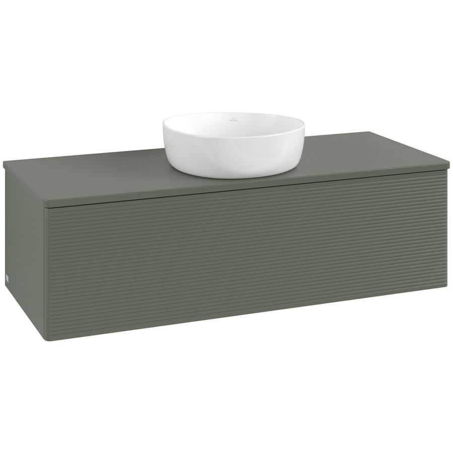 Wastafelonderkast Antao 1200x360x500mm L.Green Matt Lacquer K32110HL