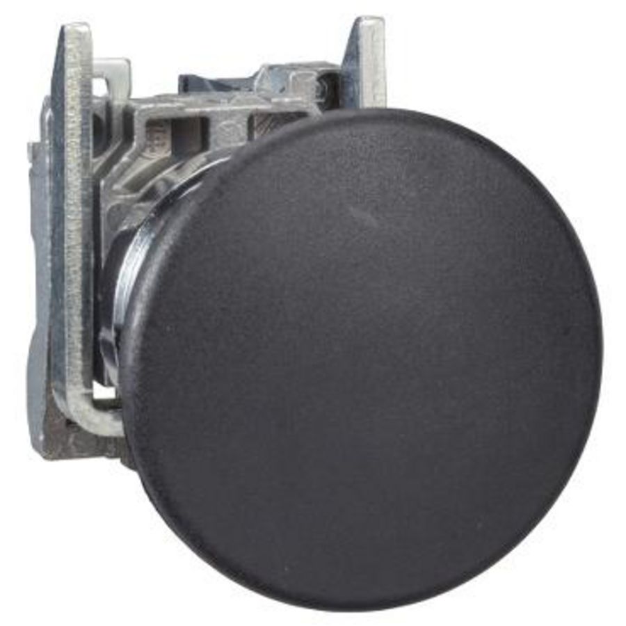 Drukknop Ø22mm Bolcilinderkop Ø40mm Zwart