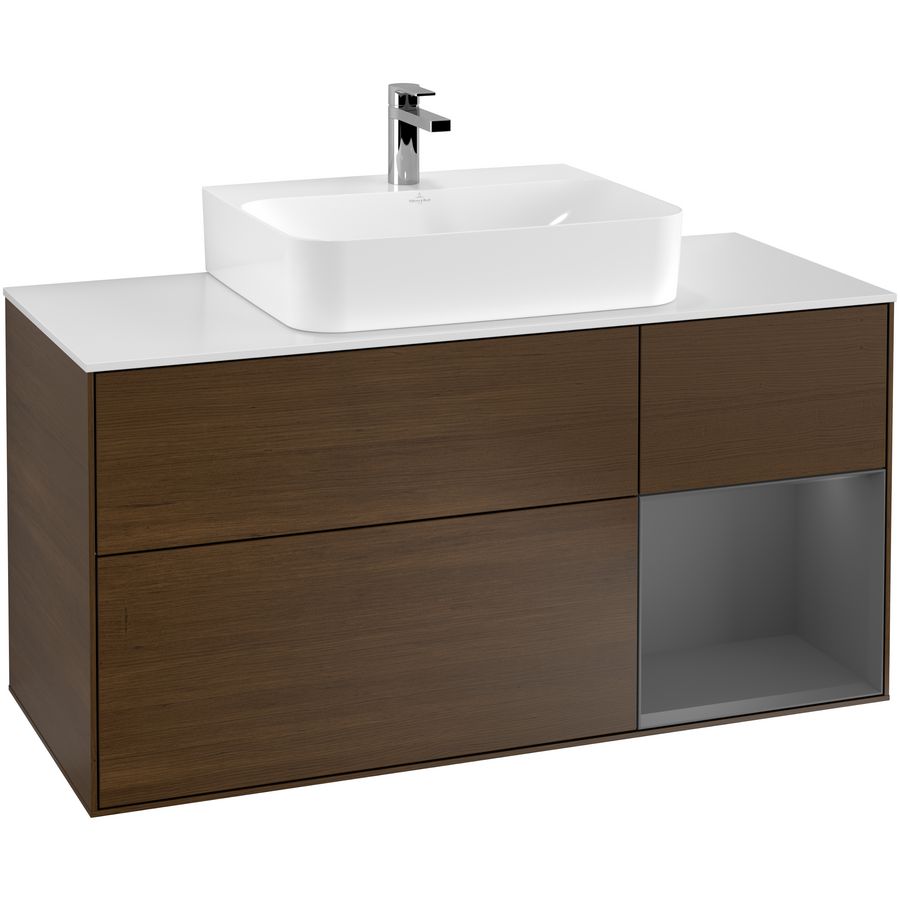 Wastafelonderkast Finion 1200x603x501mm W.Veneer F171GKGN