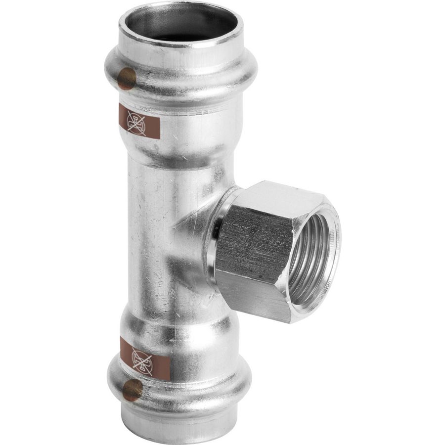 T-koppeling verlopend TEMPONOX persaansluiting RVS 28x1/2"bi.x28mm 1717.2