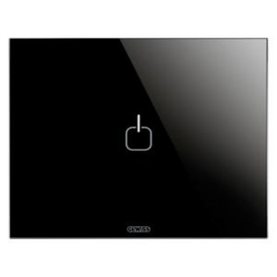 ICE TOUCH PLATE-IN GLASS-1 SYMBOL-BLACK-CHORUSMART