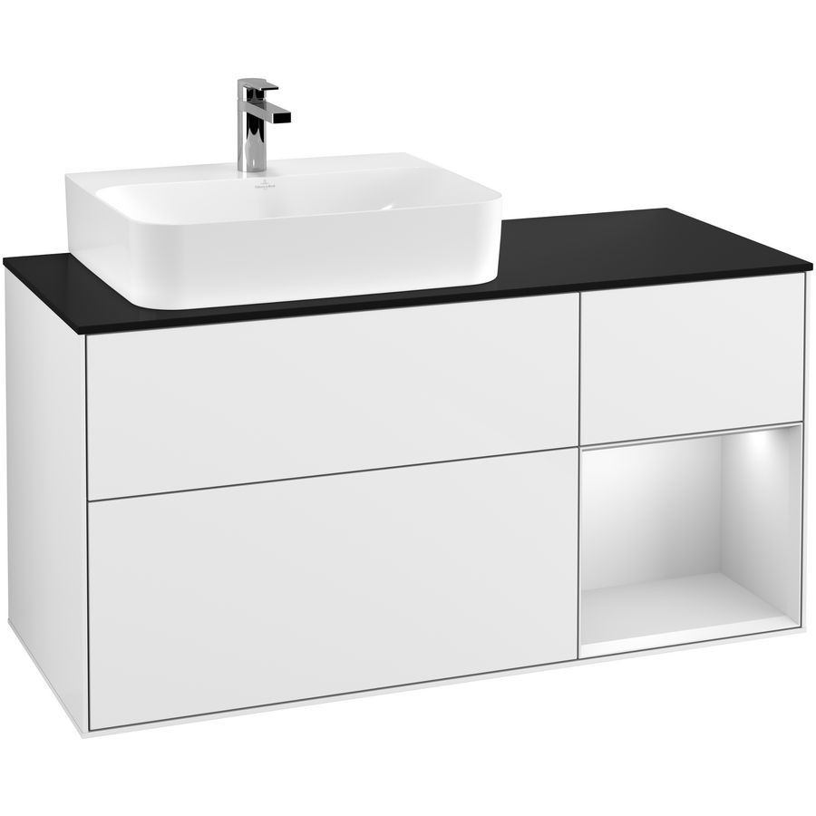 Wastafelonderkast Finion 1200x603x501mm G.White.L F152MTGF