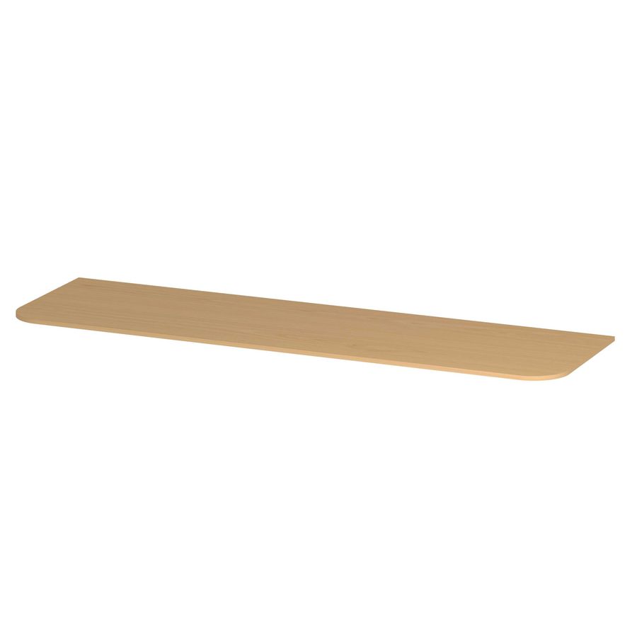 Topplaat fineer tbv afgeronde onderkast 160cm light veneer