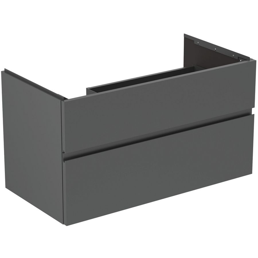 Wastafelmeubel 1000x505x550mm matt anthracite 2 laden Finesse E3445Y2
