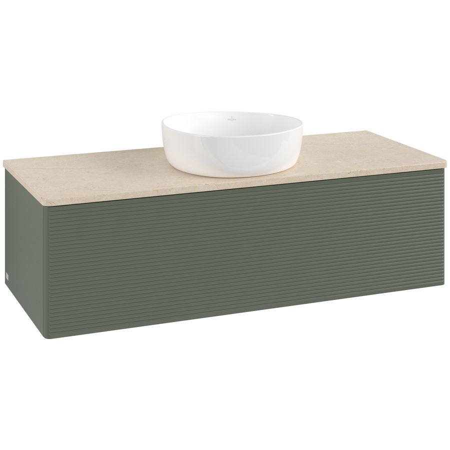 Wastafelonderkast Antao 1200x360x500mm L.Green Matt Lacquer K32113HL
