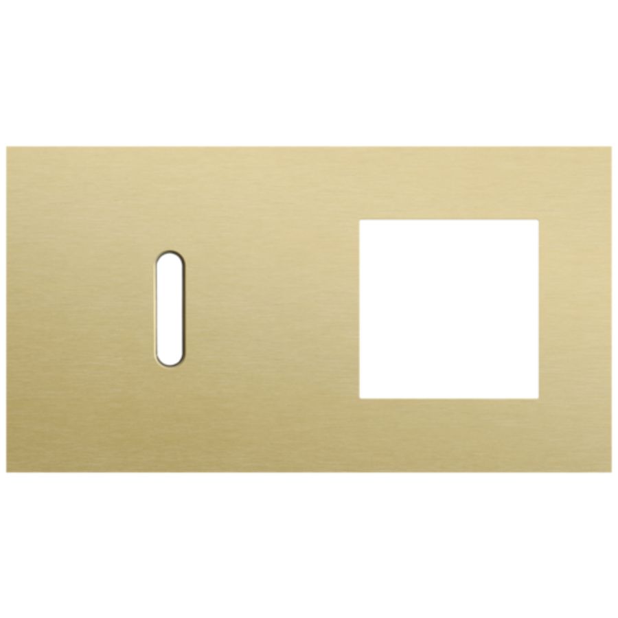 Afdekplaat 2-voud horiz. 71mm centerafst. 227-56805