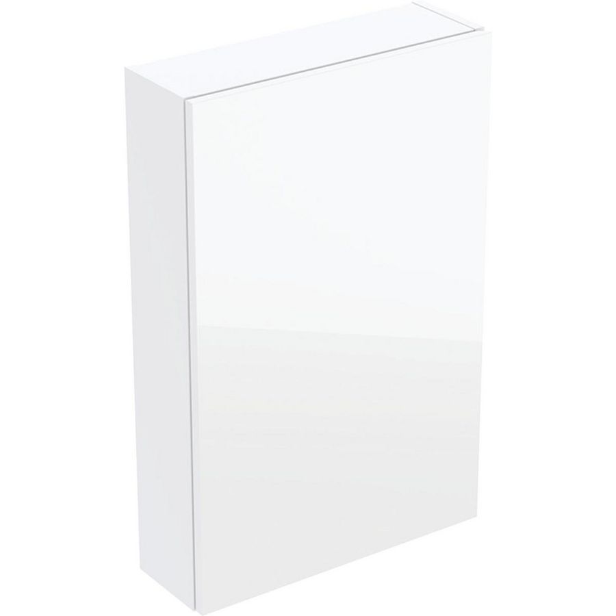 iCon bovenkast rechthoekig met één deur Wit glas