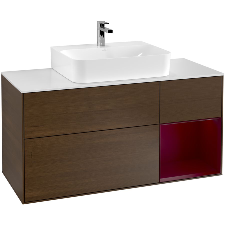 Wastafelonderkast Finion 1200x603x501mm W.Veneer F171HBGN
