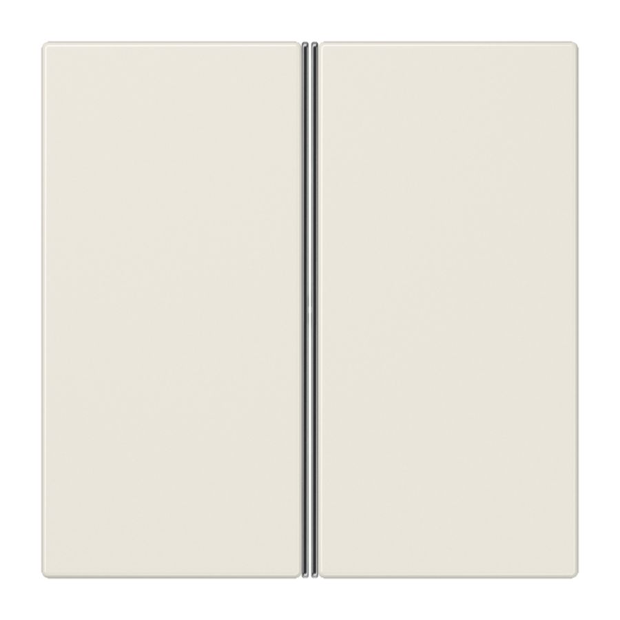 Tastafdekking 2-voudig compleet LS wit KNX