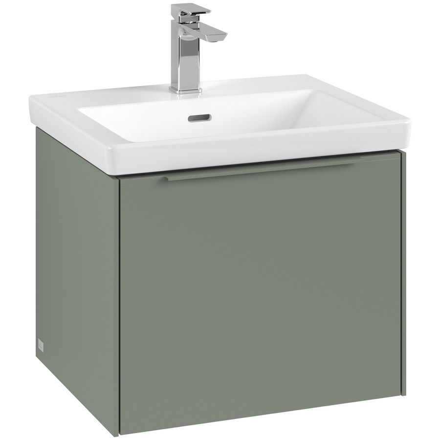 Wastafelonderkastkast SUBWAY 3.0 523x429x447,5mm Soft Green C579L2AF greep monochroom