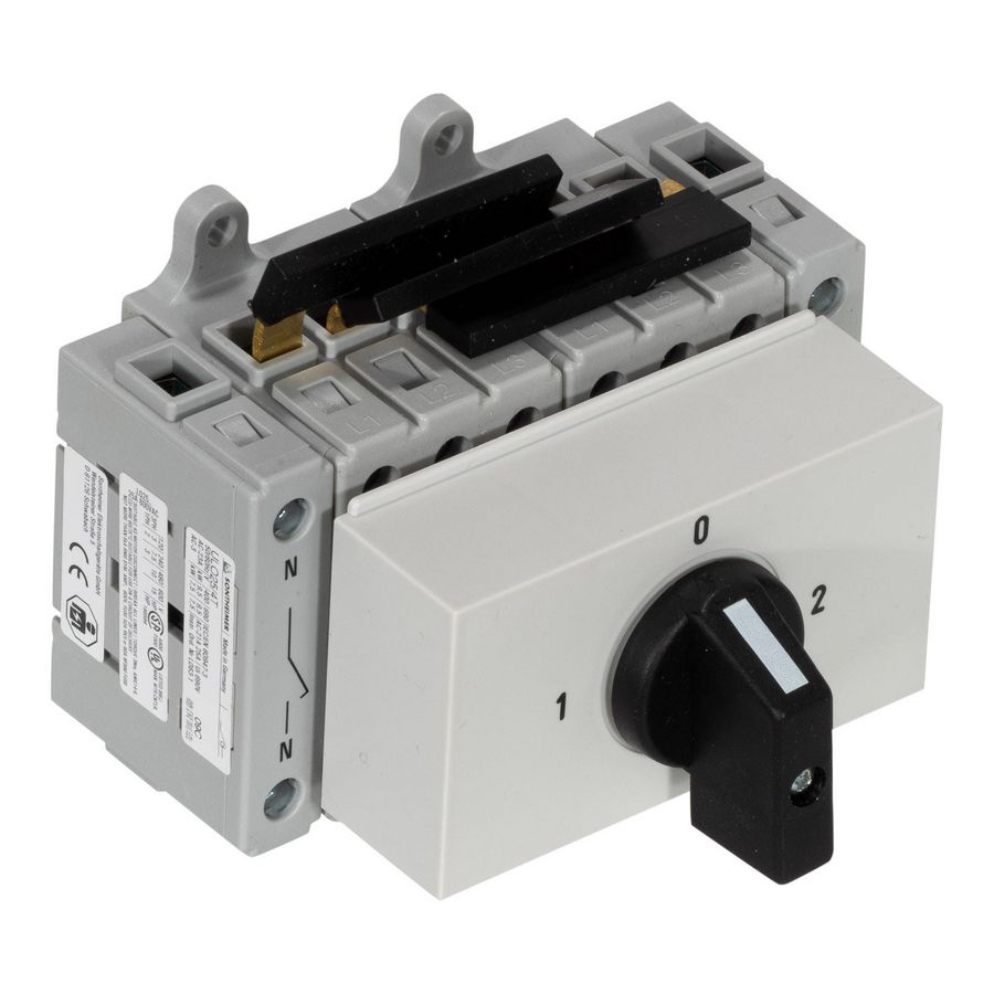 Omkeerschakelaar 25A 4-polig DIN-rail montage A532193