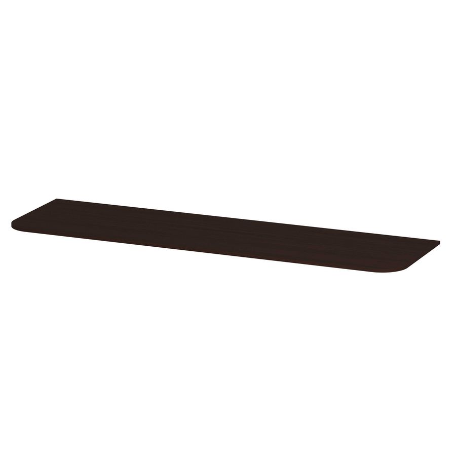 Topplaat fineer tbv afgeronde onderkast 160cm dark veneer