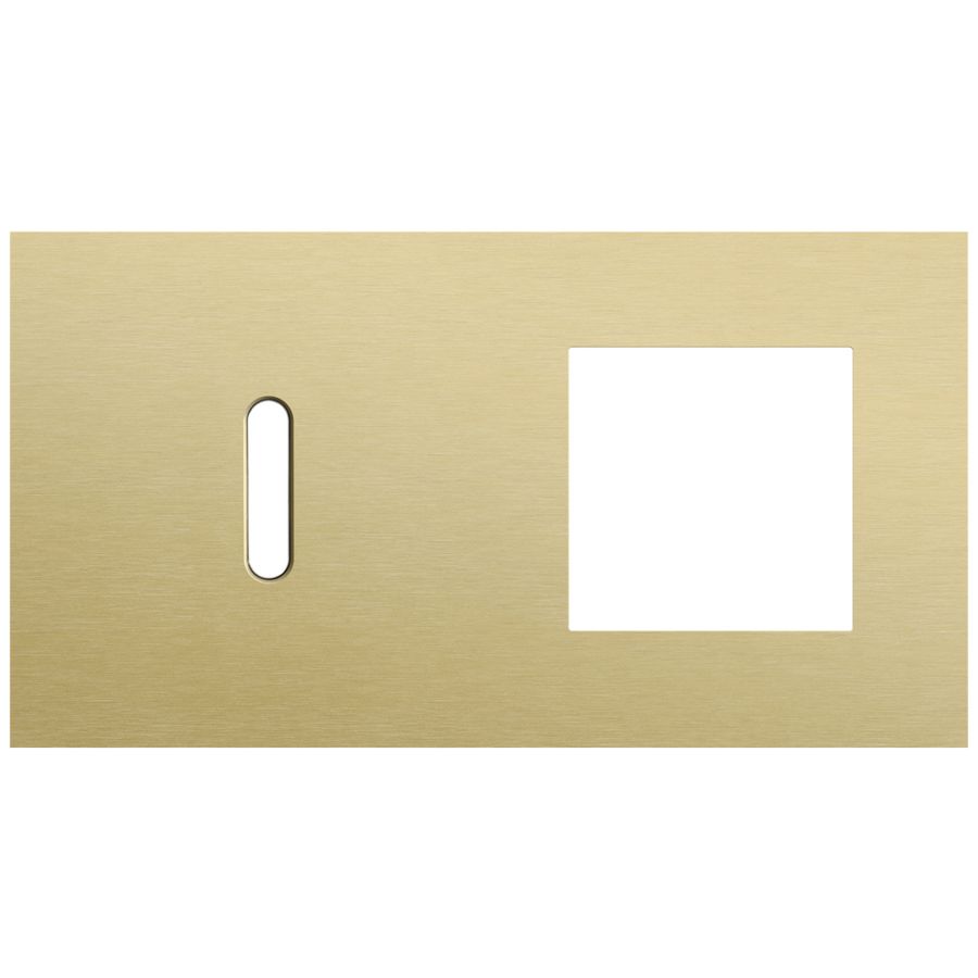 Afdekplaat 2-voud horiz. 71mm centerafst. 227-56805