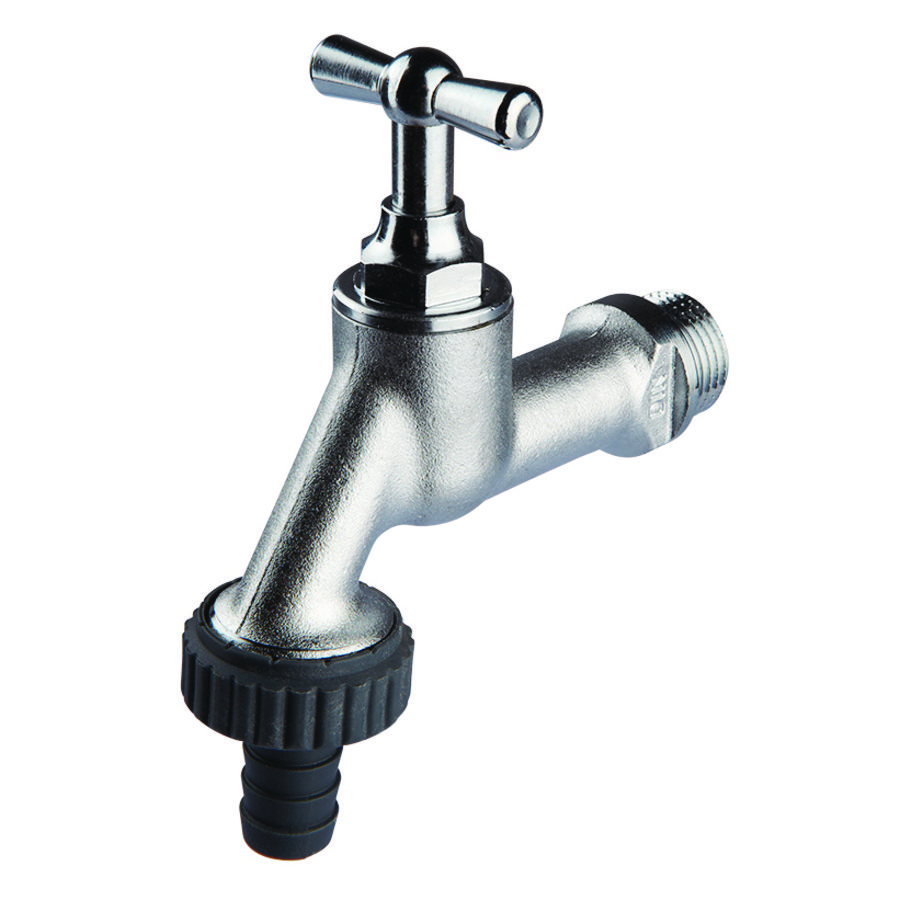 SF tapkraan kruk m. sl.tule M G1 (DN25) mat verchroomd