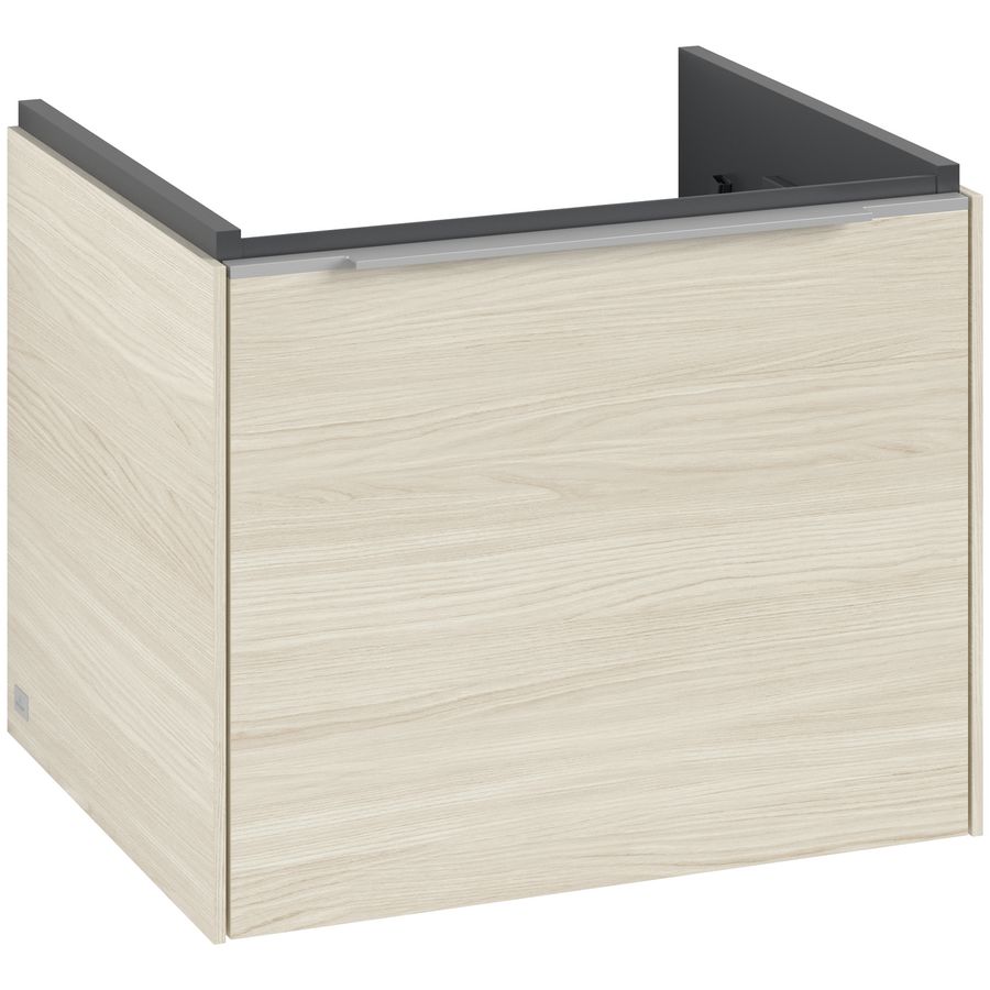 Wastafelonderkastkast SUBWAY 3.0 523x429x447,5mm White Oak C57900AA greep alu. glans