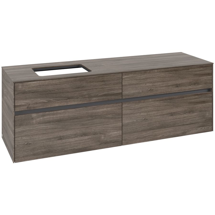 Wastafelonderkast Collaro 1600x548x500mm Sto.Oak C12100RK