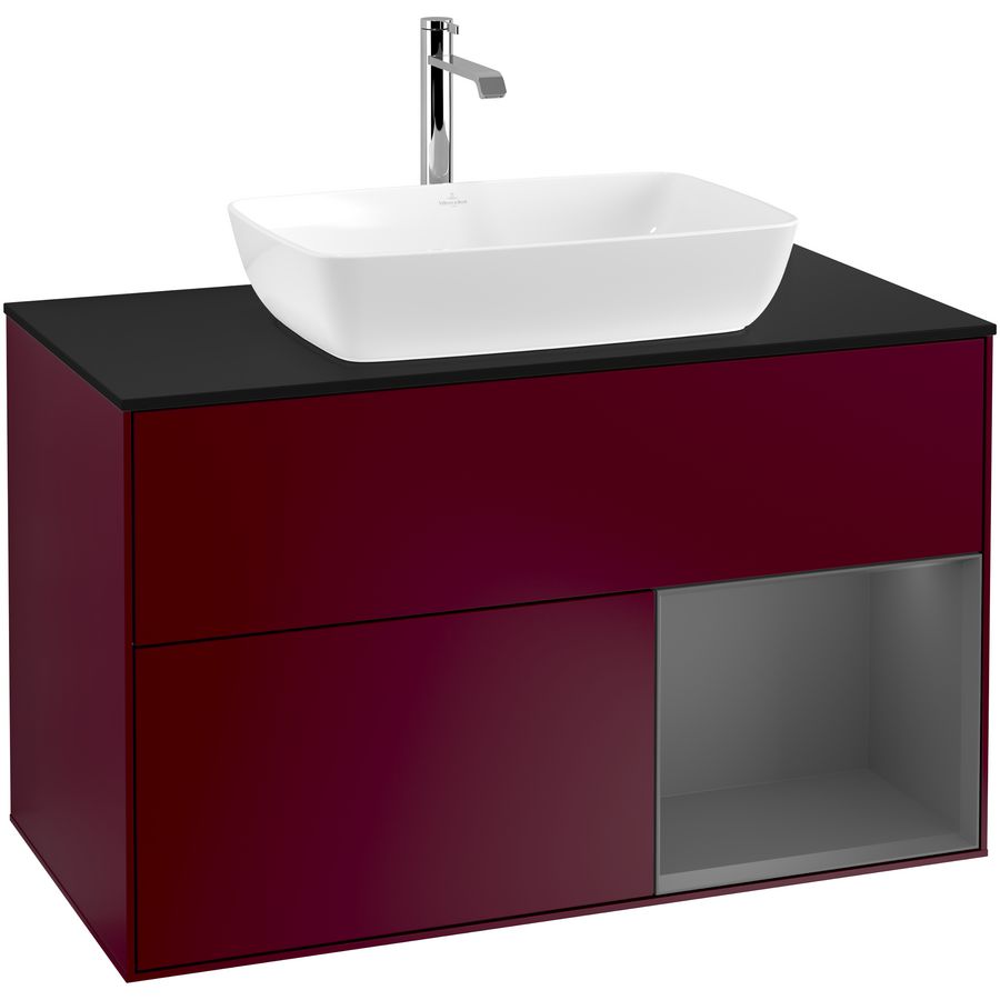 Wastafelonderkast Finion 1000x603x501mm Peony Matt Lacquer F782GKHB