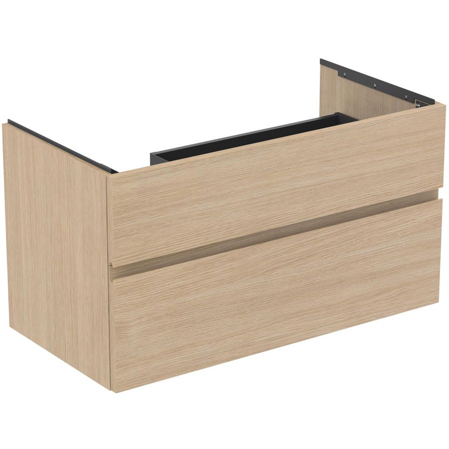 Wastafelmeubel 1000x505x550mm white oak 2 laden Finesse E3445US