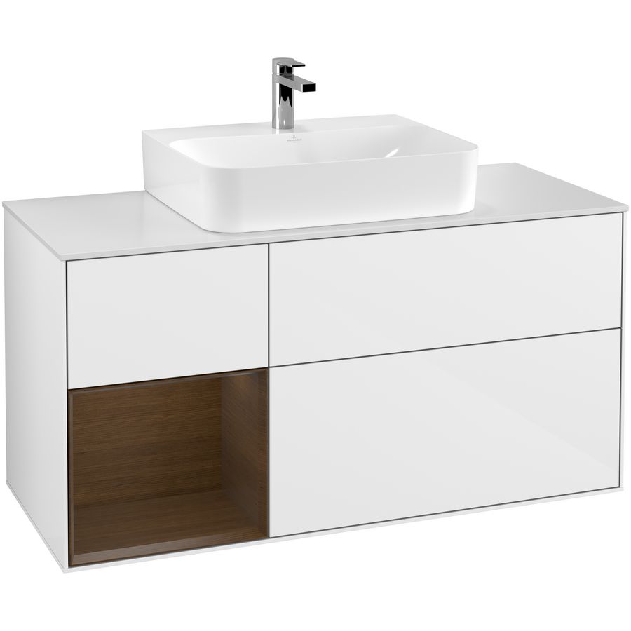 Wastafelonderkast Finion 1200x603x501mm G.White.L F161GNGF