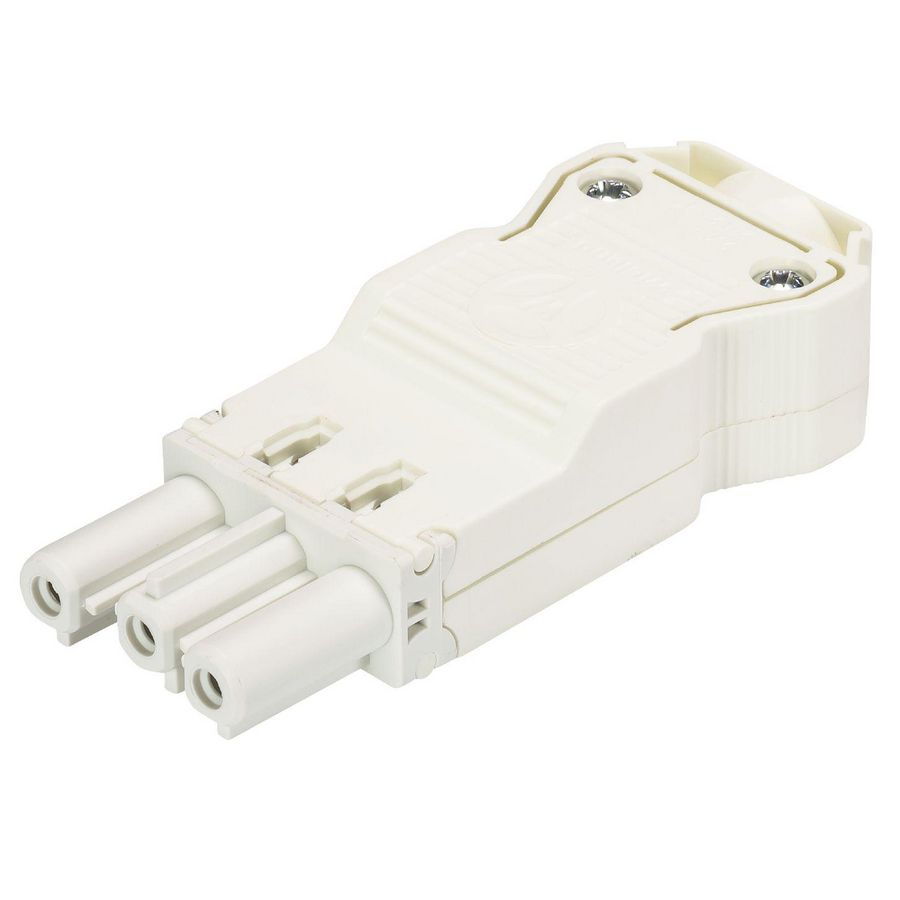 Kabelsteker GST18I3 female wit schroef VVE=50