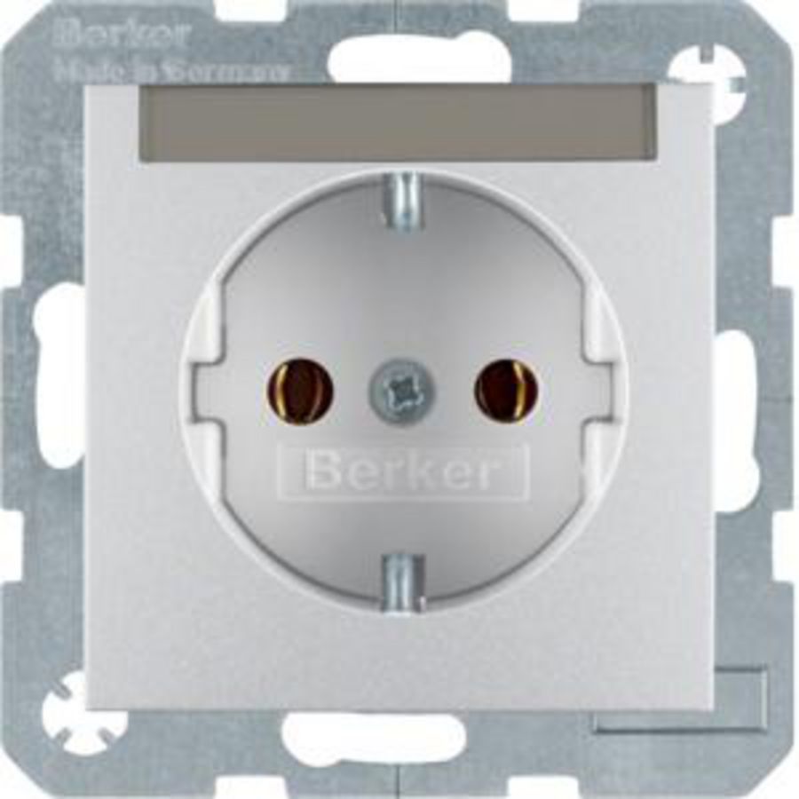 Wandcontactdoos RA tekstv. steek berker S.1/B.3/B.7 alulook